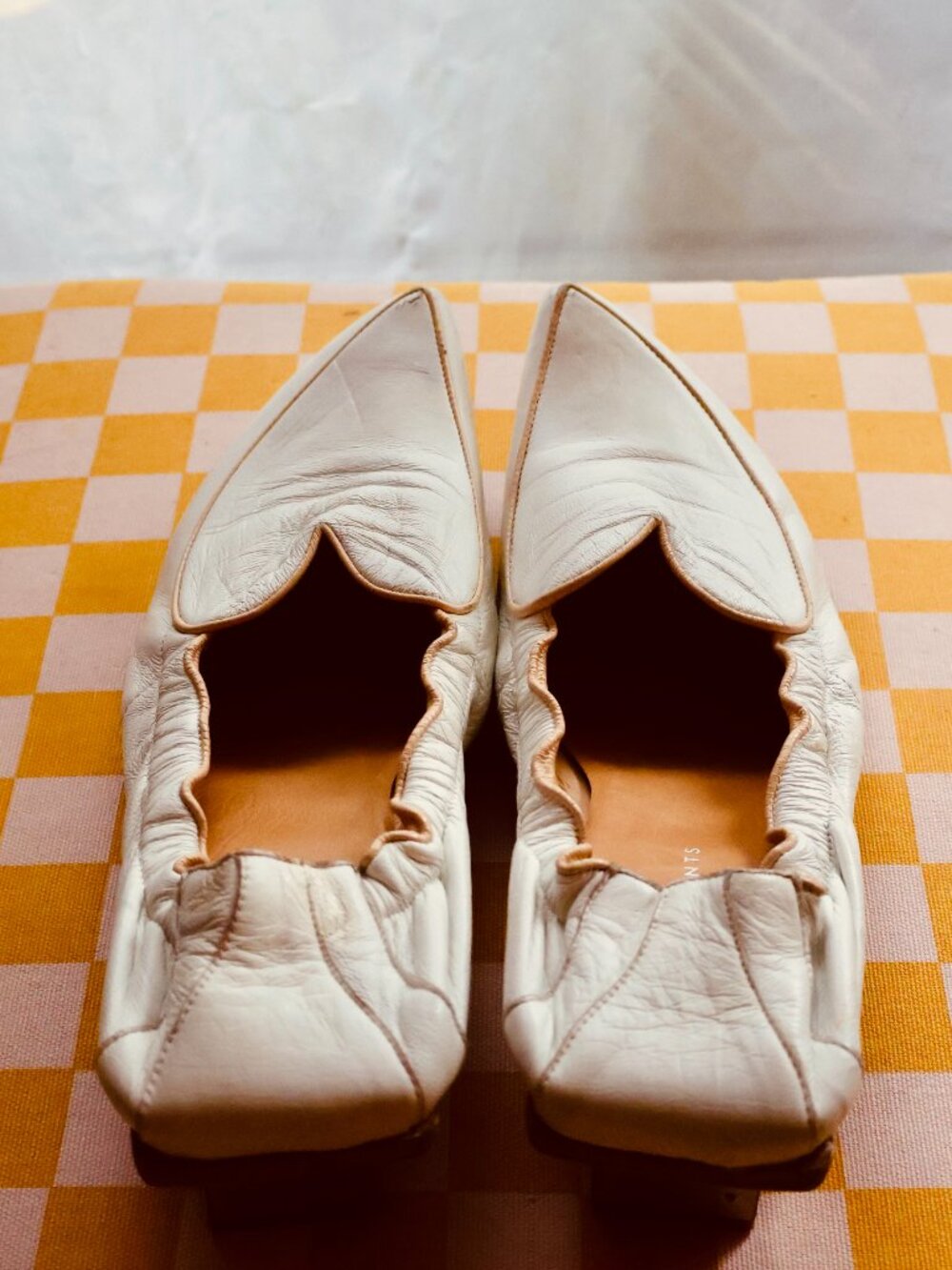 ✨ Rare Italian Leather "Trans - Parents" Heart Vamp Mules – Size 38 - Picture 10 of 13